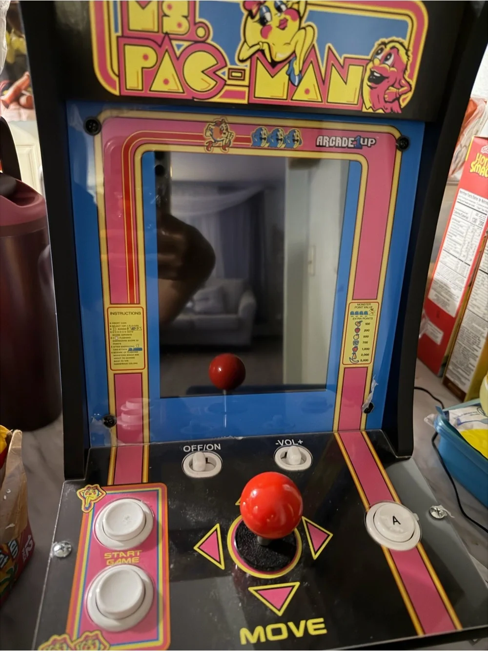 Arcade Classic Miss Pac-Man Arcade Machine - Pink/Blue (tabletop)